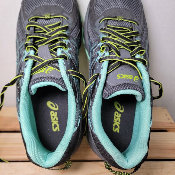 Asics Dark Grey Teal Trim Gel-Venture 6 Athletic Shoes - Size 10.5 - Picture 2 of 7